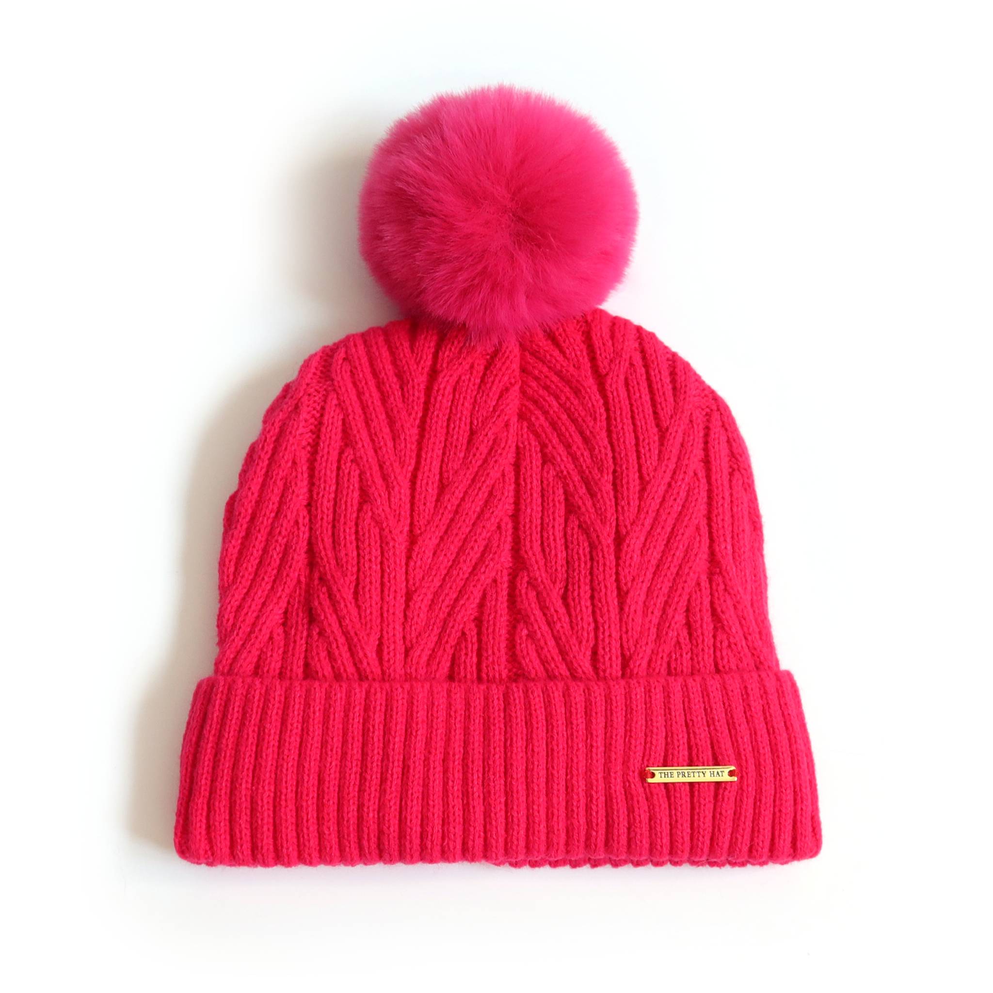 Pink fleece hat online