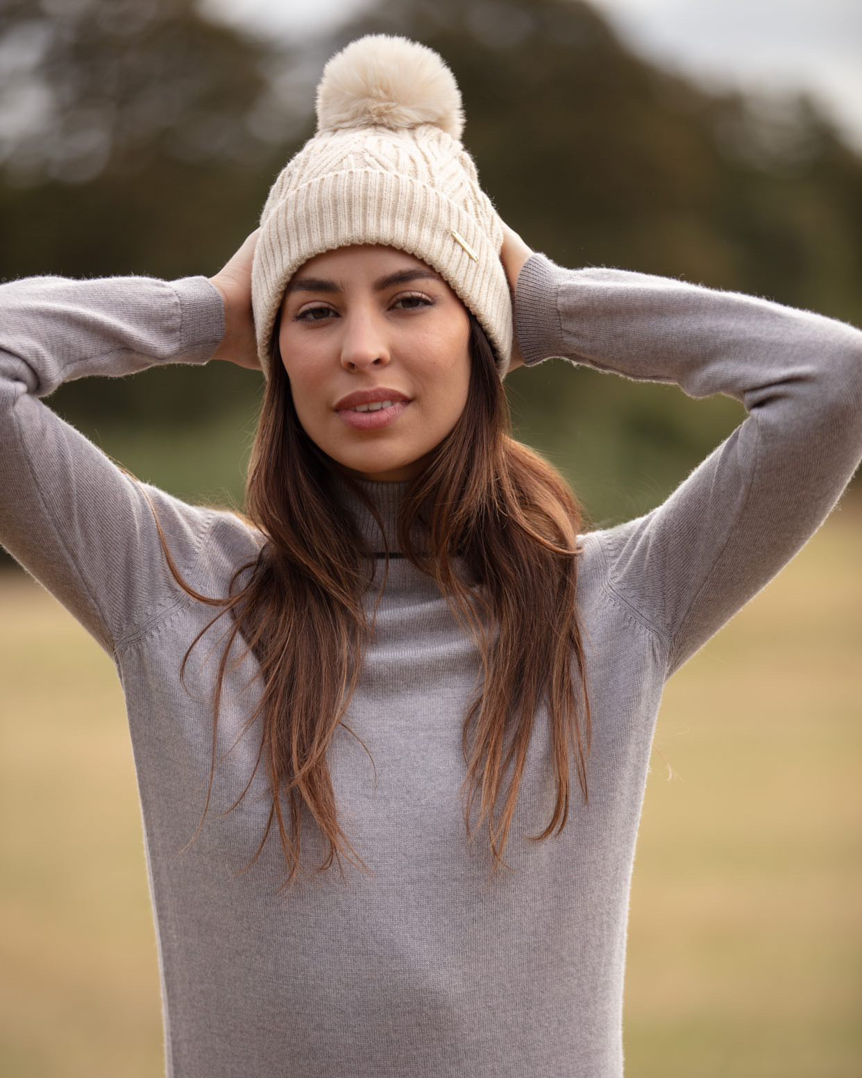 Best Ever Beanie - Cream Fleece Lined