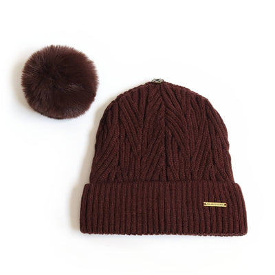 Best Ever Beanie - Chocolate Satin Lined