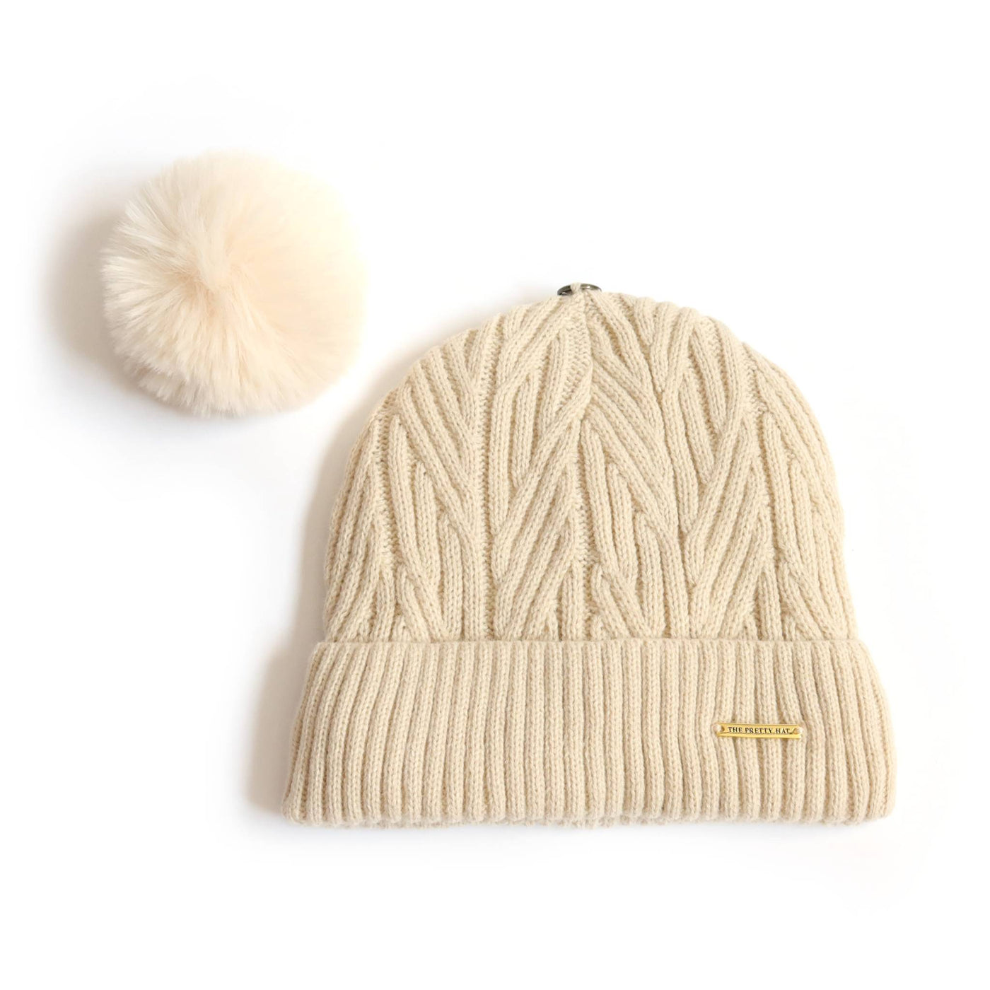 Best Ever Beanie - Cream Satin Lined