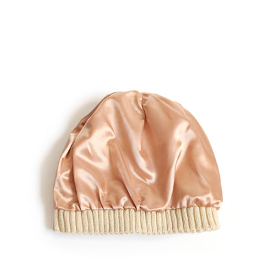 Best Ever Beanie - Cream Satin Lined